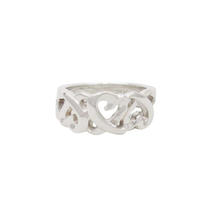 Tiffany & Co Triple Loving Heart Ring 925 Paloma Picasso Silver