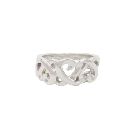 Tiffany & Co Triple Loving Heart Ring 925 Paloma Picasso Silver