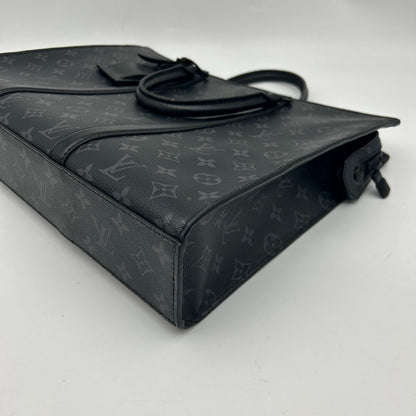 Louis Vuitton Monogram Eclipse Sac Plat Horizontal Zip Tote — view 11