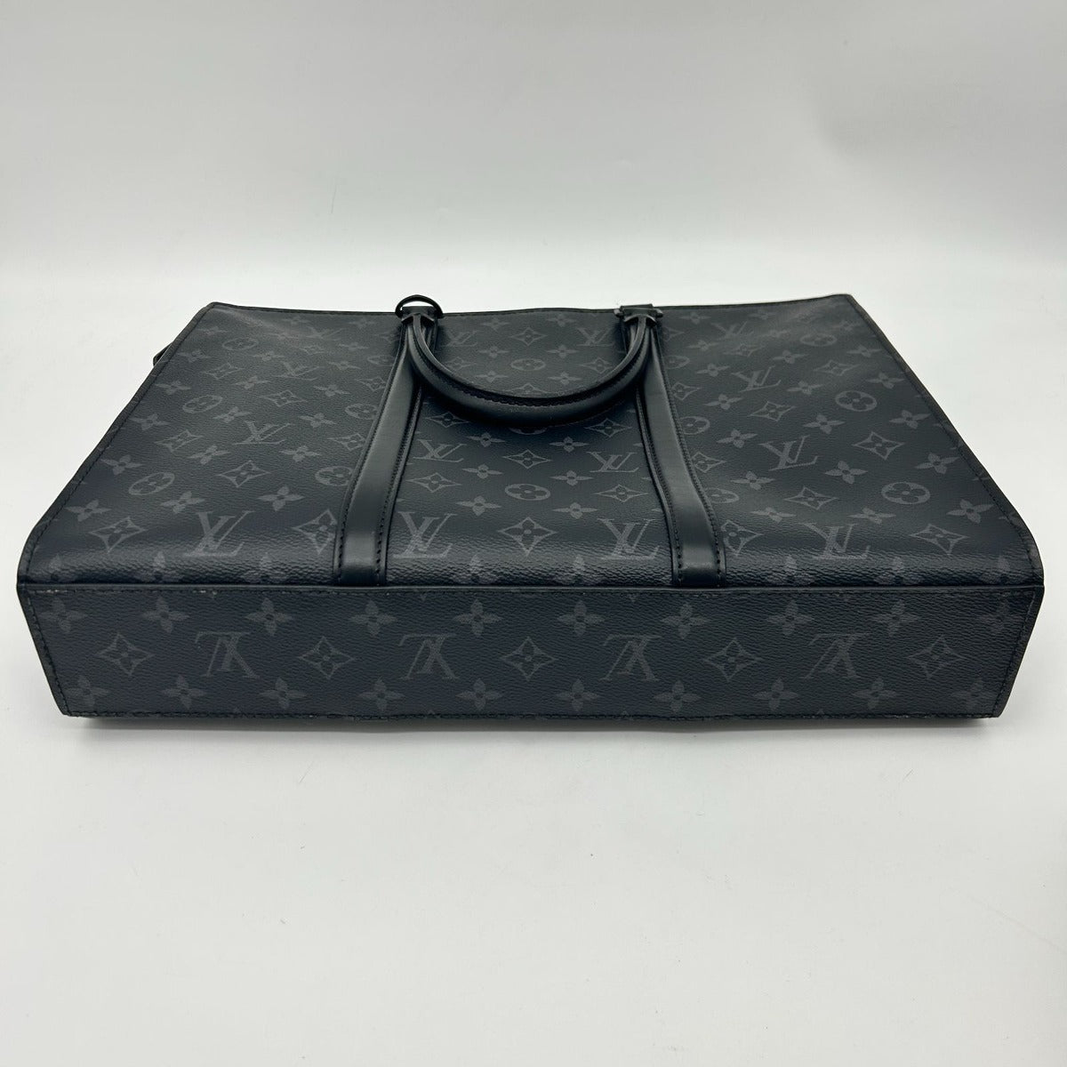 Louis Vuitton Monogram Eclipse Sac Plat Horizontal Zip Tote — view 6