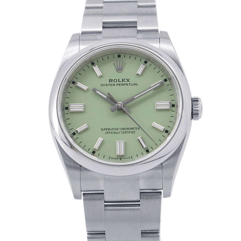 Rolex Oyster Perpetual 36 Roulette Watch Pistachio
