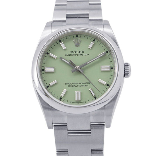 Rolex Oyster Perpetual 36 Roulette Watch Pistachio