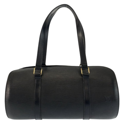 Louis Vuitton Epi Souflo Black Gold Leather Handbag