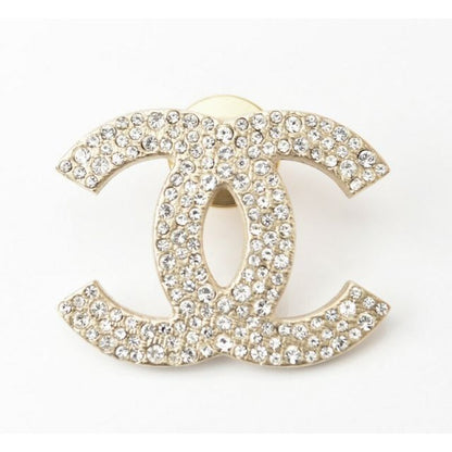 Chanel Brooch Pin Rhinestone
