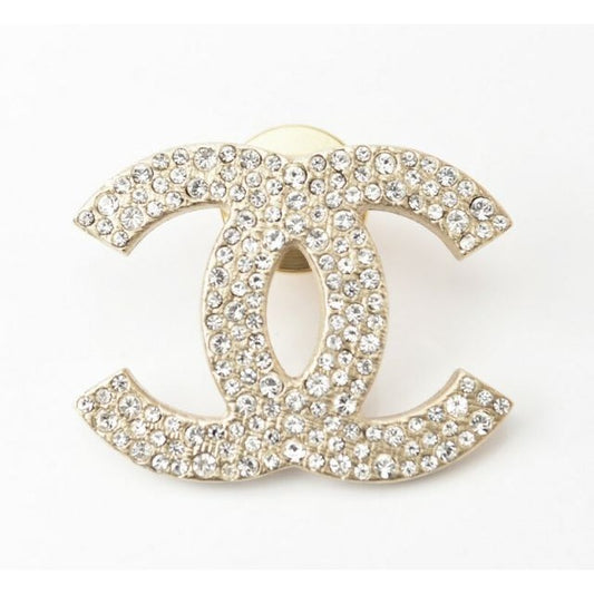 Chanel Brooch Pin Rhinestone
