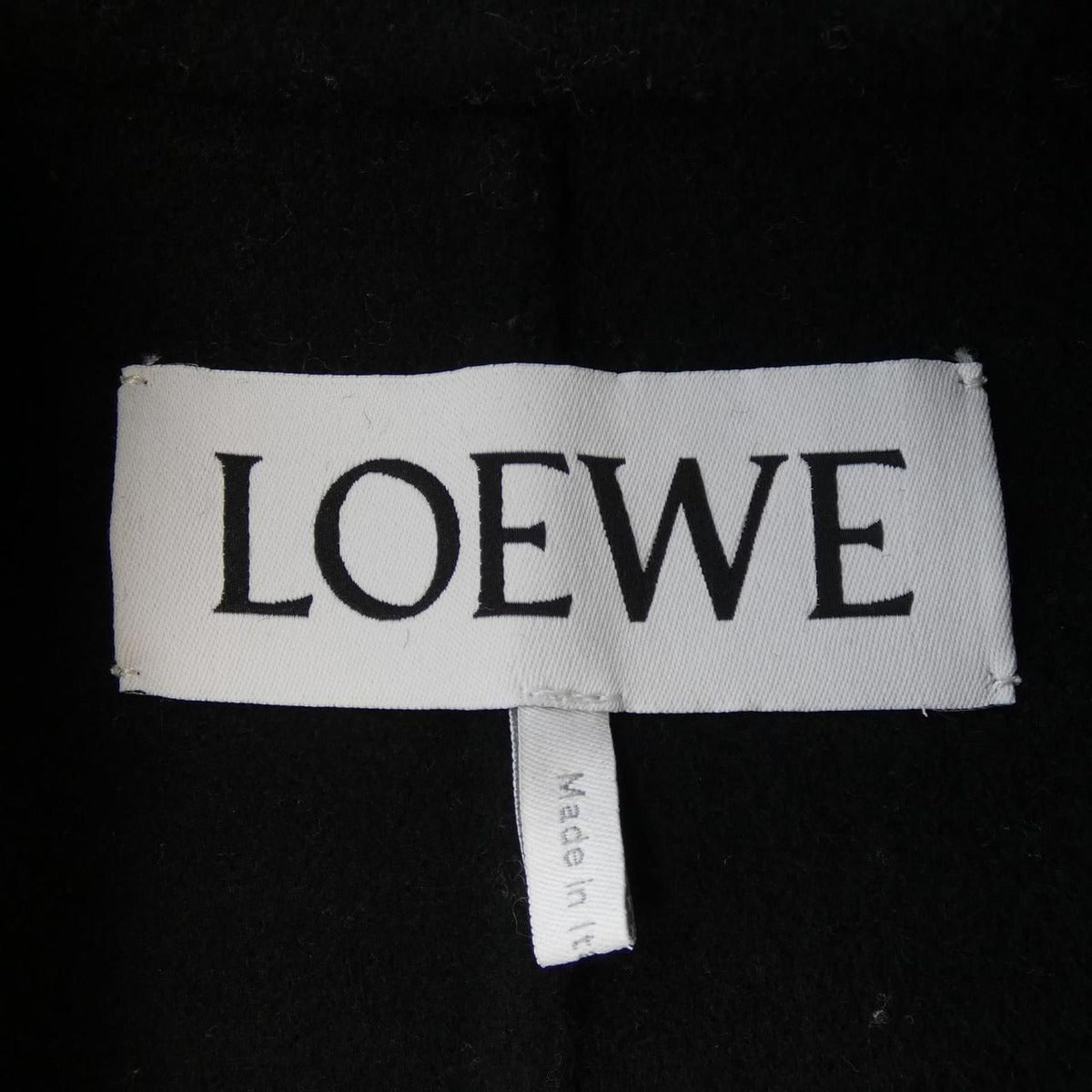 Loewe Anagram Coat Cashmere Black — view 5