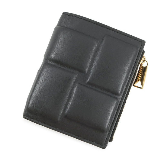 Bottega Veneta Bifold Wallet Padded Lambskin Black