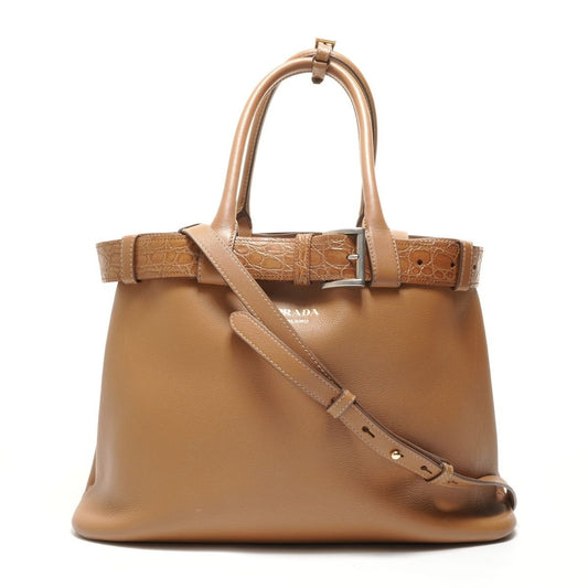 Prada Handbag Buckle Leather