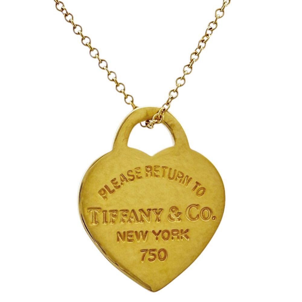 Tiffany & Co Return to Heart Necklace 18k Yellow Gold