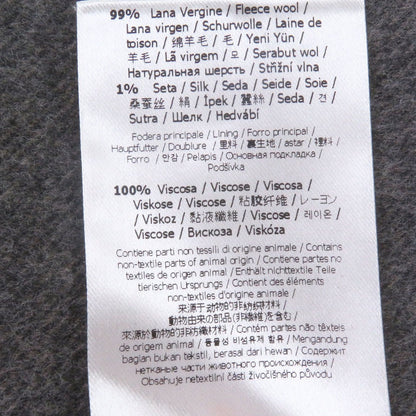 Fendi Wool Silk FF Logo Zucca All Over Pattern Chester Star Coat — view 11