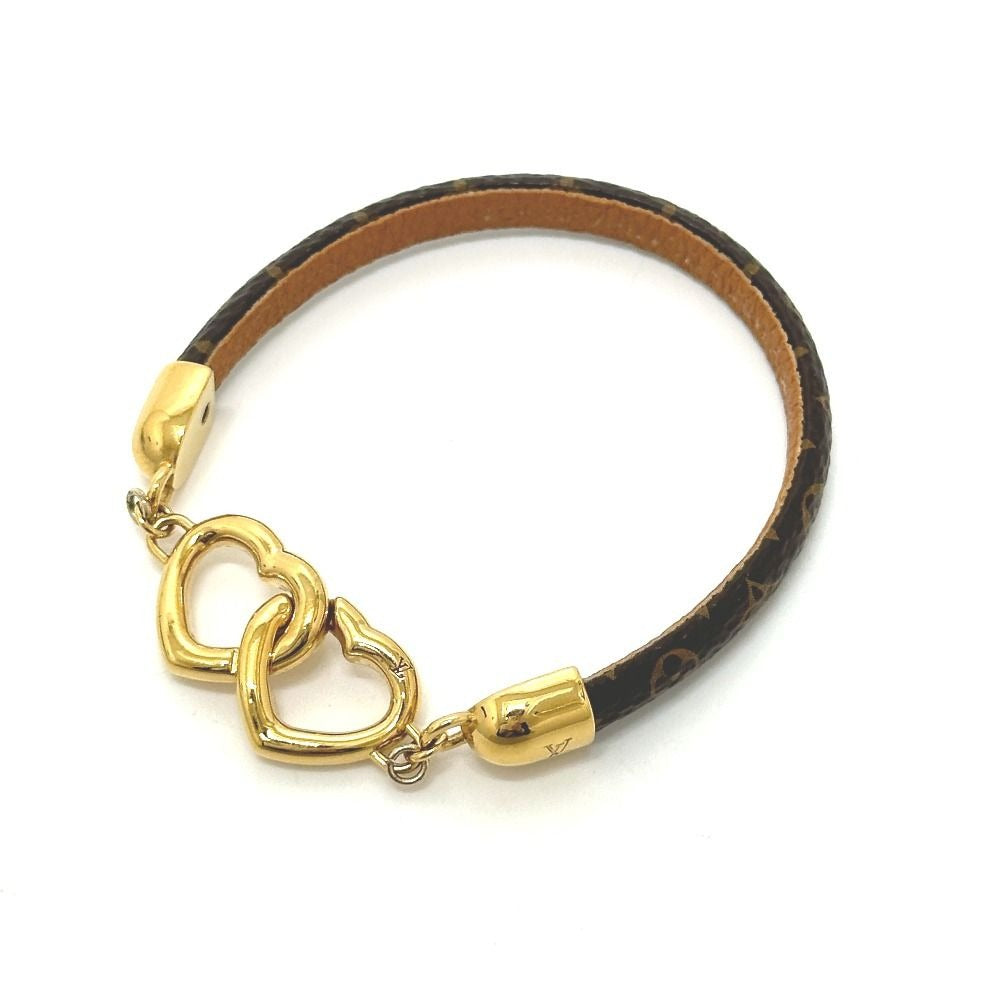 Louis Vuitton Bracelet Say Jesus Monogram Canvas Brown