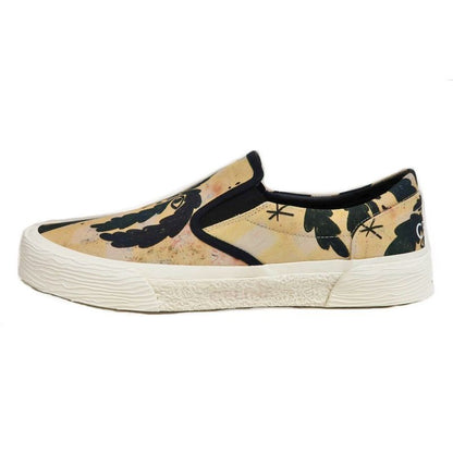 Celine Slip-on Size 43 Palm Tree Pattern Beige Black Shoes