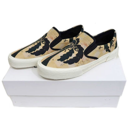 Celine Slip-on Size 43 Palm Tree Pattern Beige Black Shoes — view 10