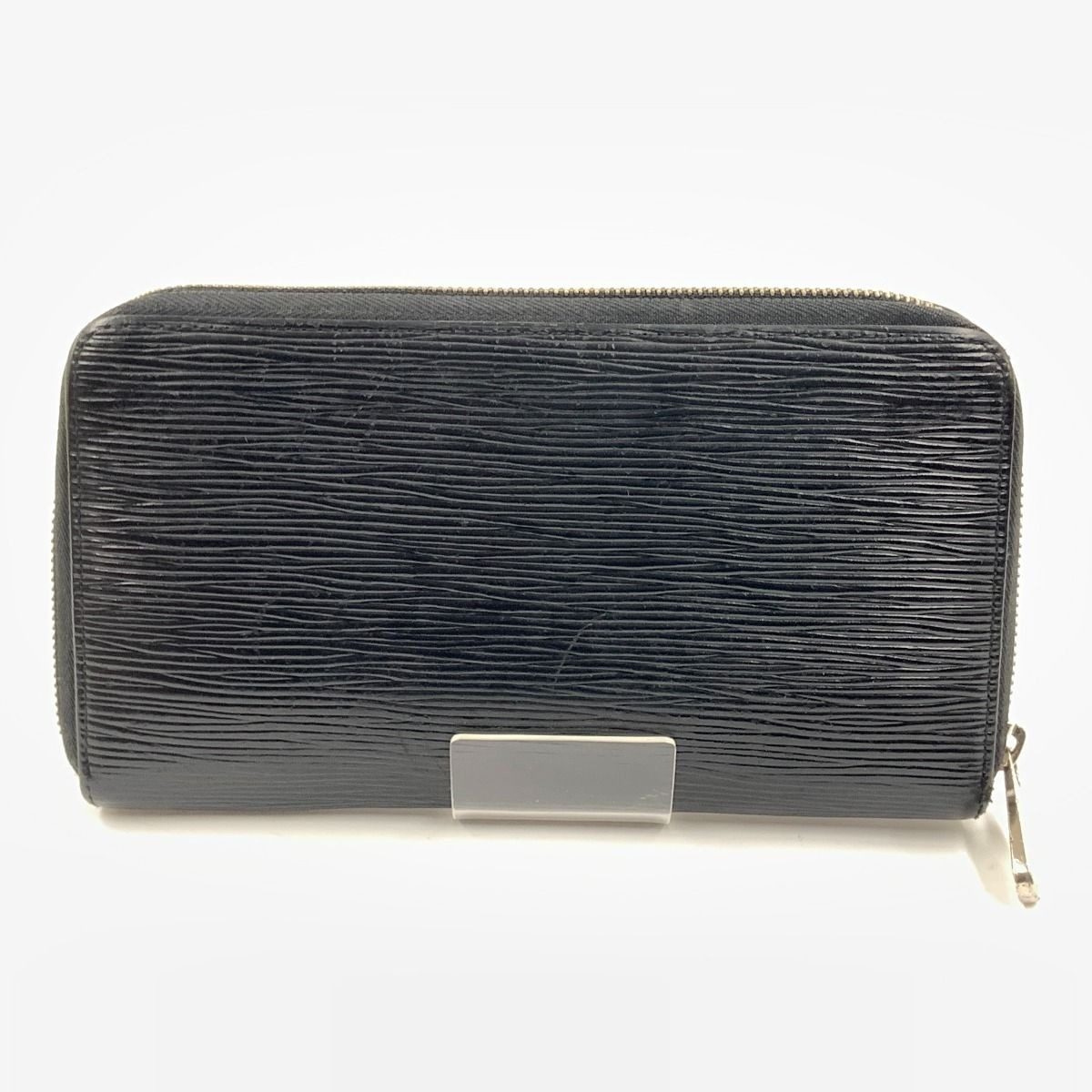 Louis Vuitton Epi Zippy Organizer Zip Around Wallet Black