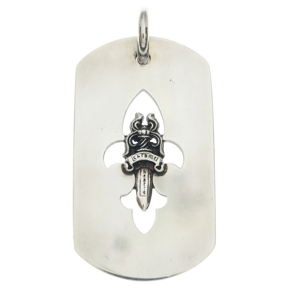 Chrome Hearts D Tag Lrg Fle Dag Fudaga Dog Tag Large Necklace Top