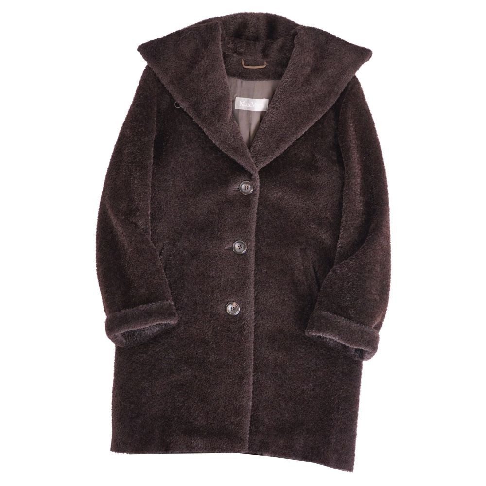 Max Mara Coat Long Shaggy Alpaca