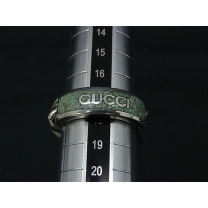 Gucci Chain Ring Silver Mint Green — view 4