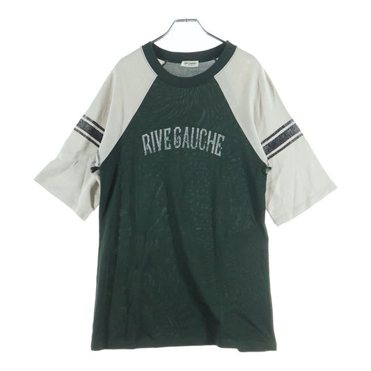 Saint Laurent Paris Rive Gauche Raglan T-Shirt Front Print