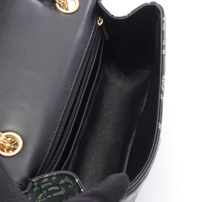 Chanel Shoulder Bag 2.55 Mademoiselle Chain Croco Embossed Black Multi Leather — view 3