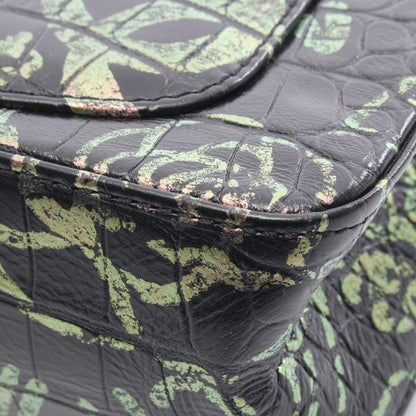 Chanel Shoulder Bag 2.55 Mademoiselle Chain Croco Embossed Black Multi Leather — view 7