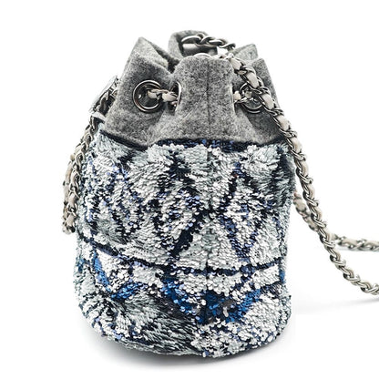Chanel Shoulder Bag Wool — view 4