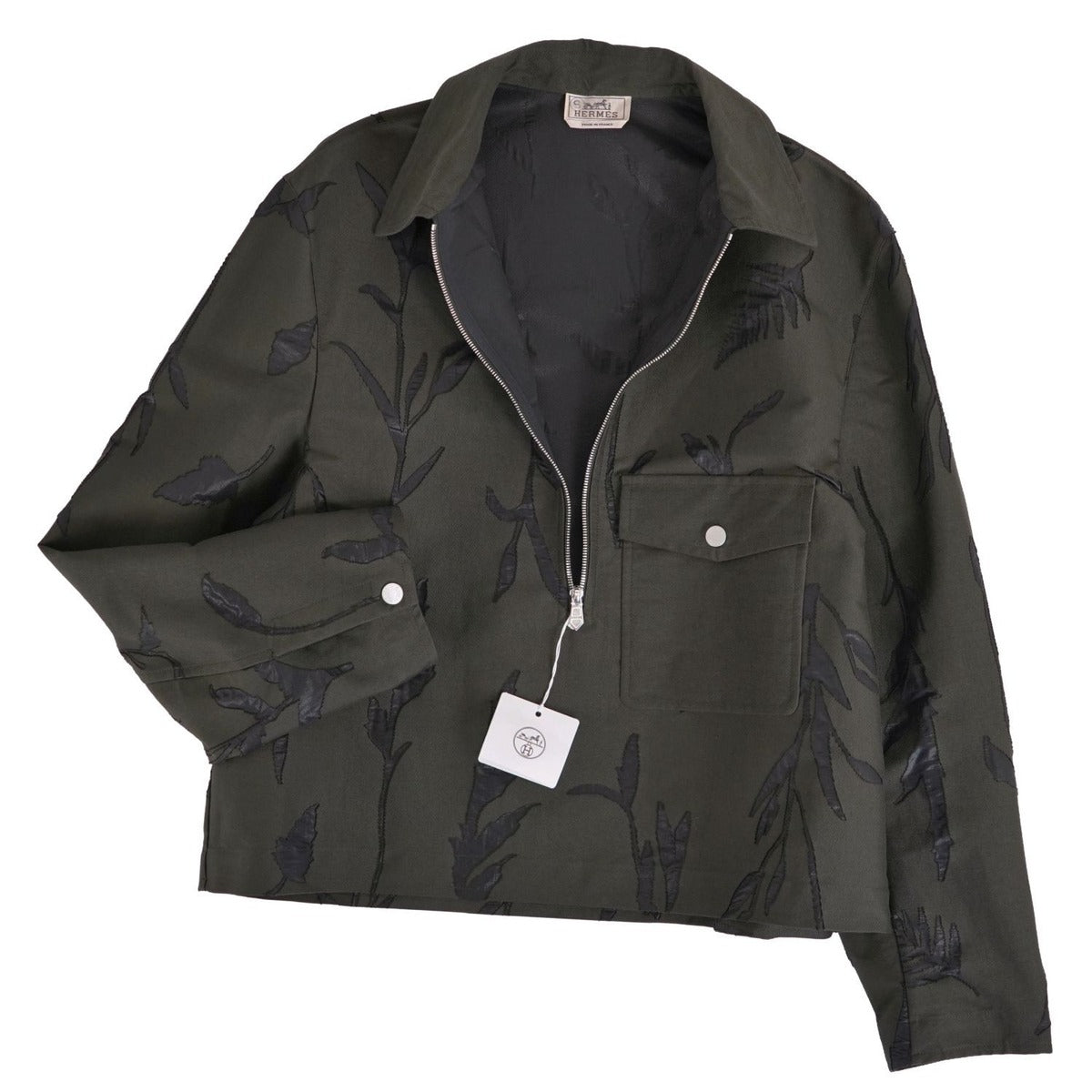 Hermes Herbier Jacket Khaki Size — view 2