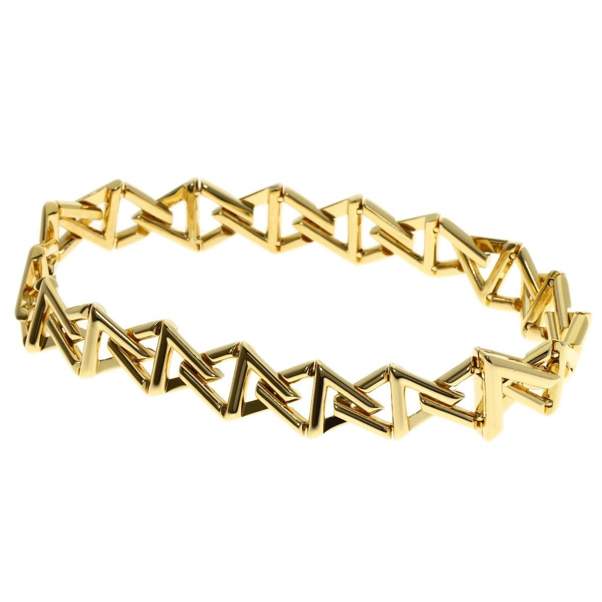 Louis Vuitton Braless LV Vault Curve PM 15 Bracelet 18k Yellow Gold