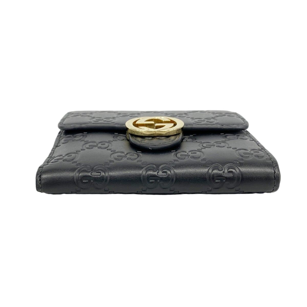Gucci Wallet Guccissima Leather Black Gold — view 2