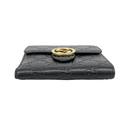 Gucci Wallet Guccissima Leather Black Gold — view 2
