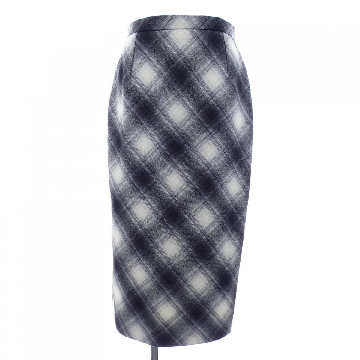Celine Vintage Skirt Black 38 Beige Check