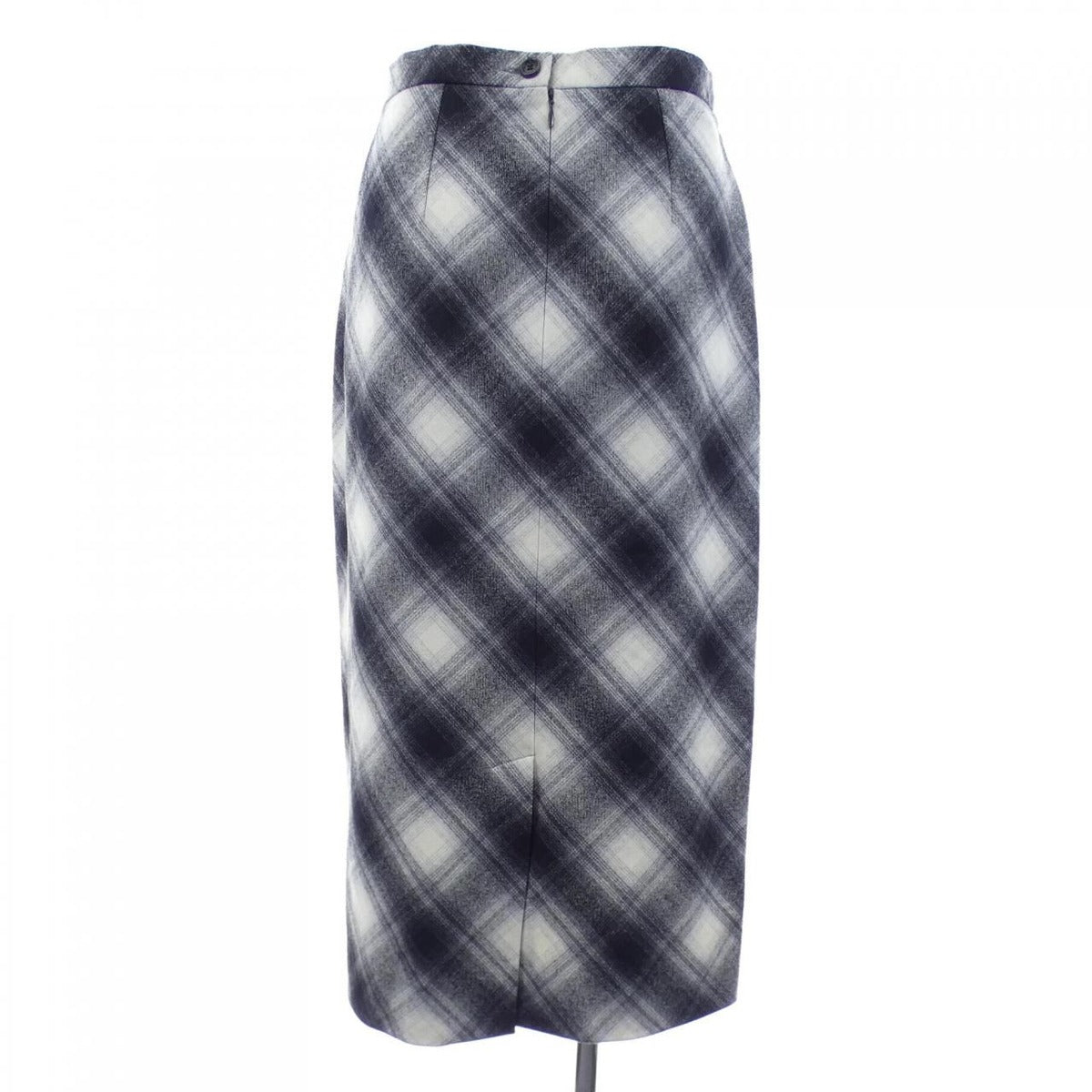 Celine Vintage Skirt Black 38 Beige Check — view 2