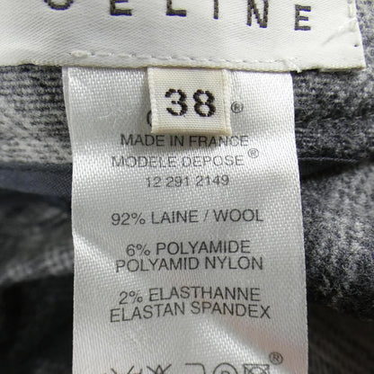 Celine Vintage Skirt Black 38 Beige Check — view 3