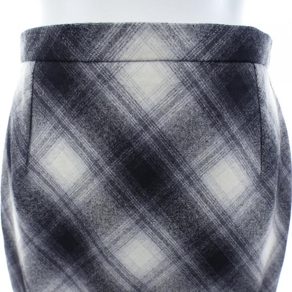 Celine Vintage Skirt Black 38 Beige Check — view 5