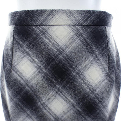 Celine Vintage Skirt Black 38 Beige Check — view 5