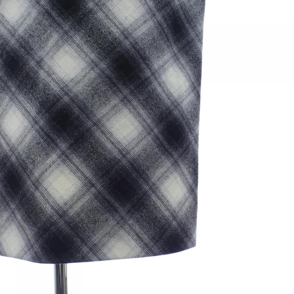 Celine Vintage Skirt Black 38 Beige Check — view 6