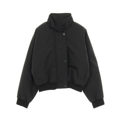 Hermes Blouson Jacket Crude Cell Cartouche Black Nylon Wool