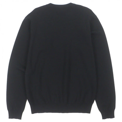 Versace Wool Logo Pullover Knit Sweater Black 48 — view 3