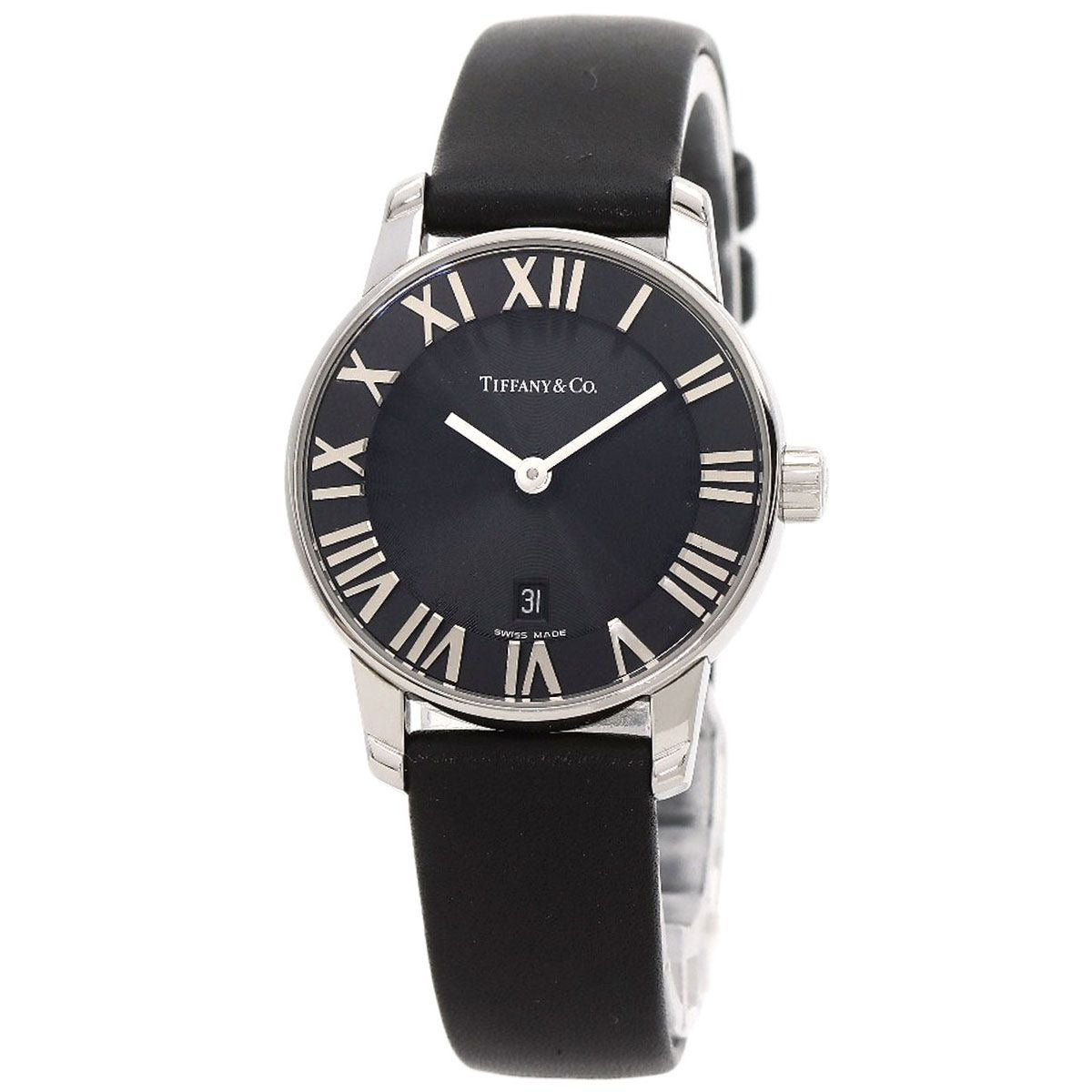Tiffany & Co. Atlas Domestic Watch SS Leather