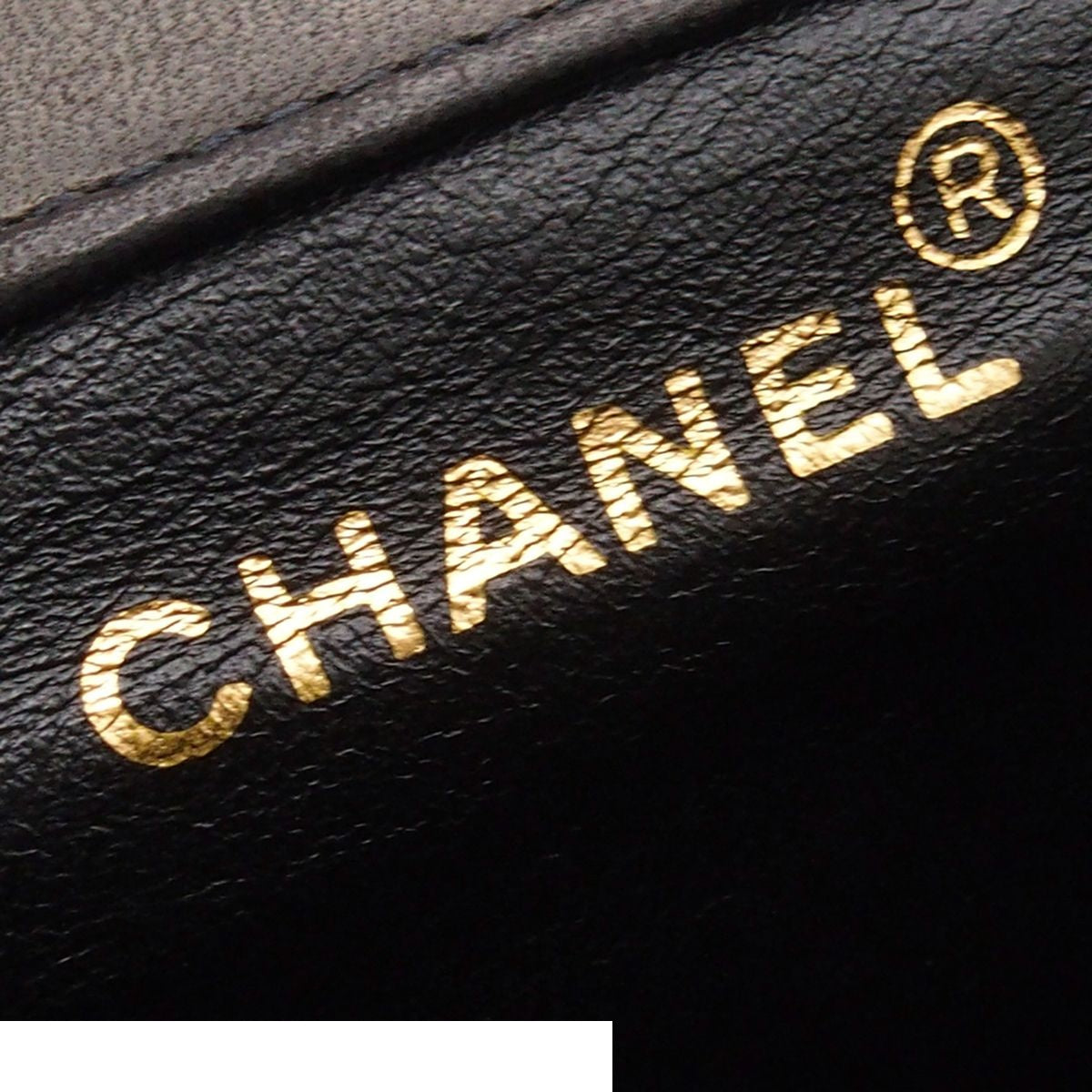 Chanel Backpack Quilted CC Logo Vintage Black Lambskin — view 5
