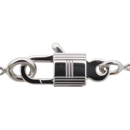 Hermes Amulette Kelly Pendant White Gold 18K Diamond Pave Necklace — view 6