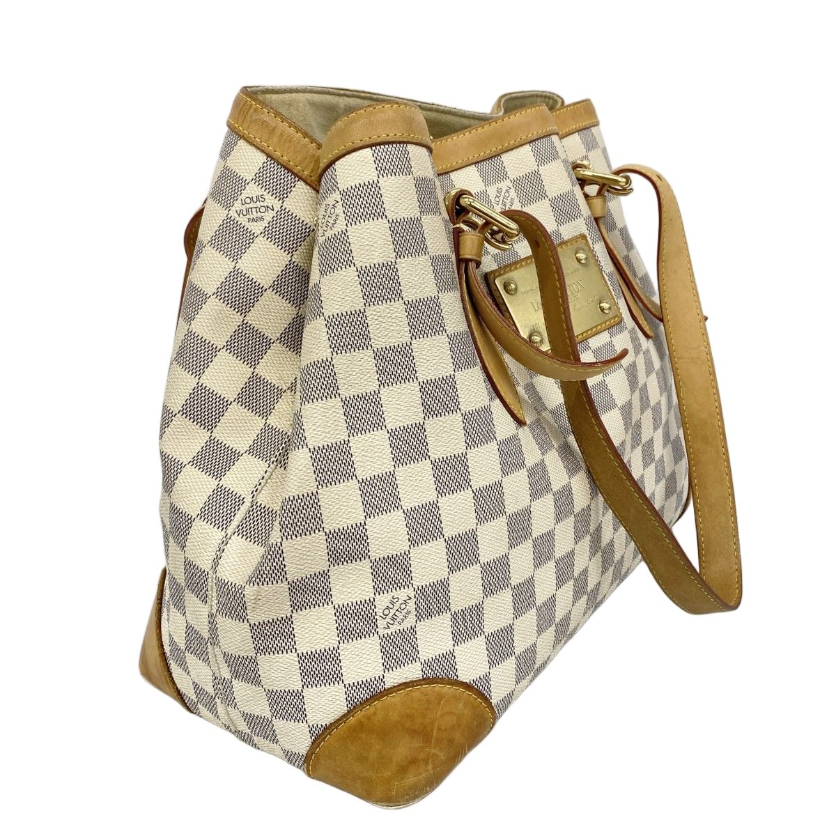 Louis Vuitton Tote Damier Azur Hampstead MM White — view 2