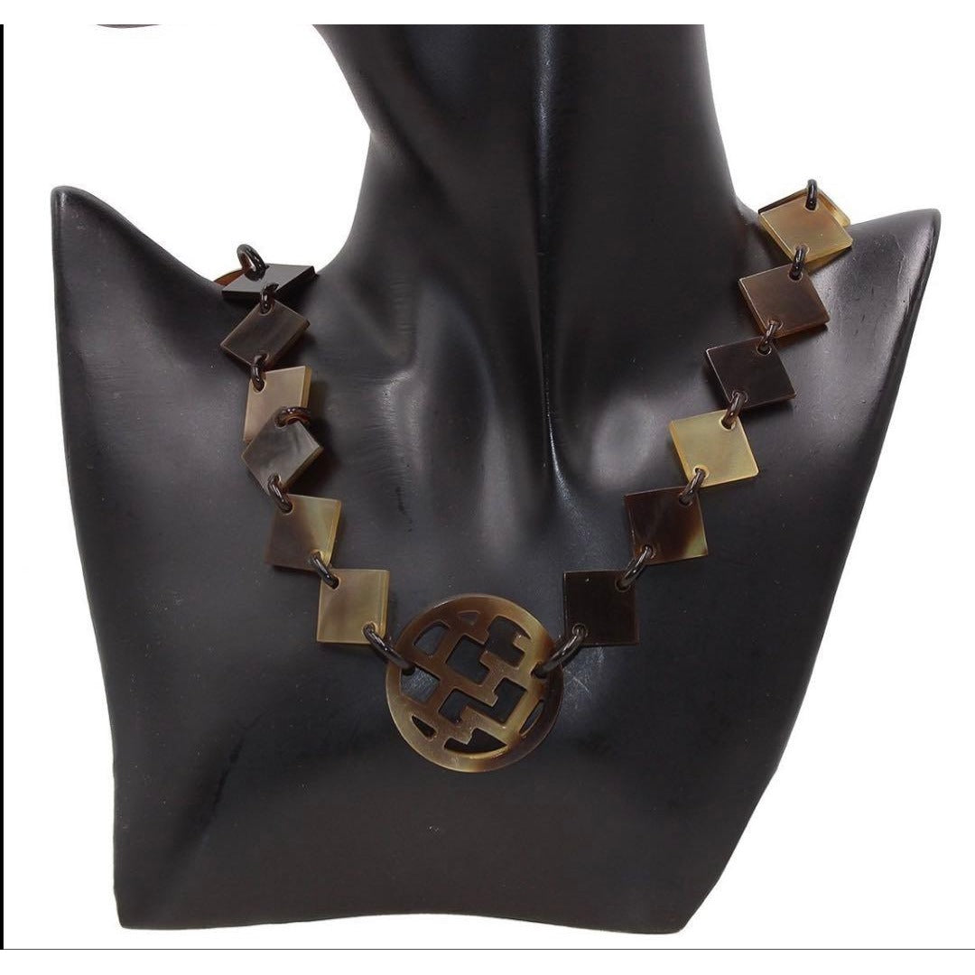 Hermes Diva Buffalo Horn Long Necklace — view 2