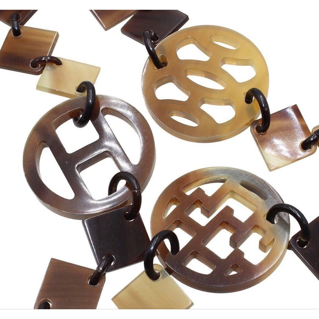 Hermes Diva Buffalo Horn Long Necklace — view 3