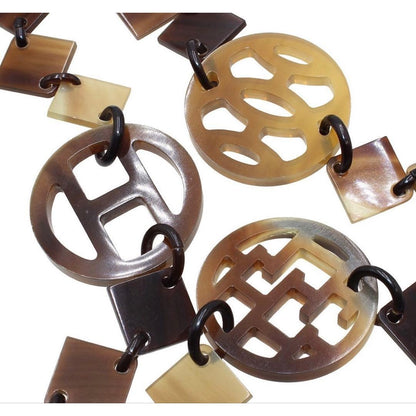 Hermes Diva Buffalo Horn Long Necklace — view 3