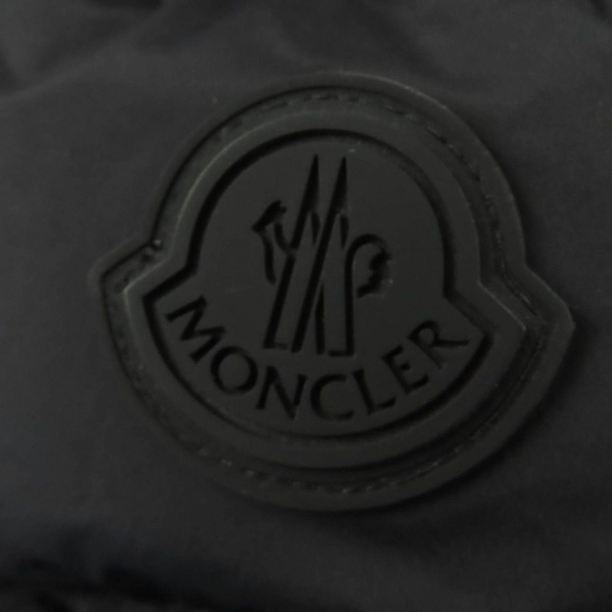 Moncler Herbe Logo Patch with Hood Down Jacket Black 0 Hanger Garment — view 7
