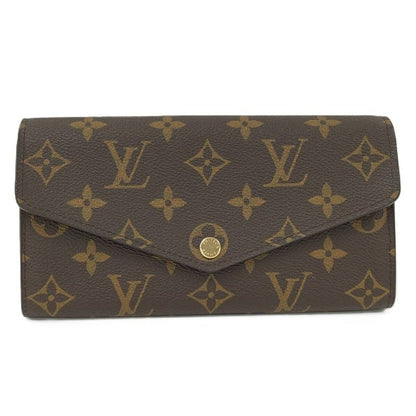 Louis Vuitton Portefeuille Sarah Long Fold Wallet Monogram Coquelicot