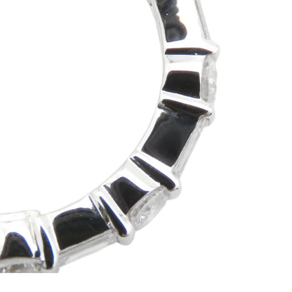 Harry Winston Round Emerald Cut Bar Set Platinum Diamond Full Eternity — view 7