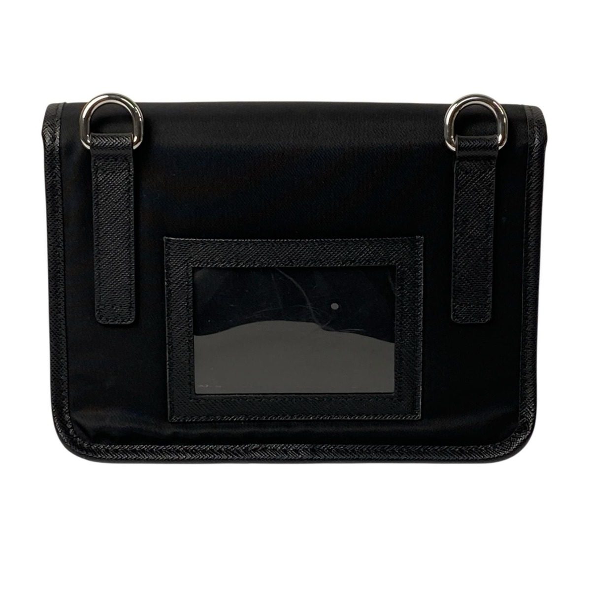 Prada Mini Shoulder Bag Nylon Saffiano Leather — view 3