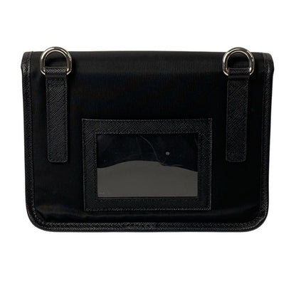 Prada Mini Shoulder Bag Nylon Saffiano Leather — view 3