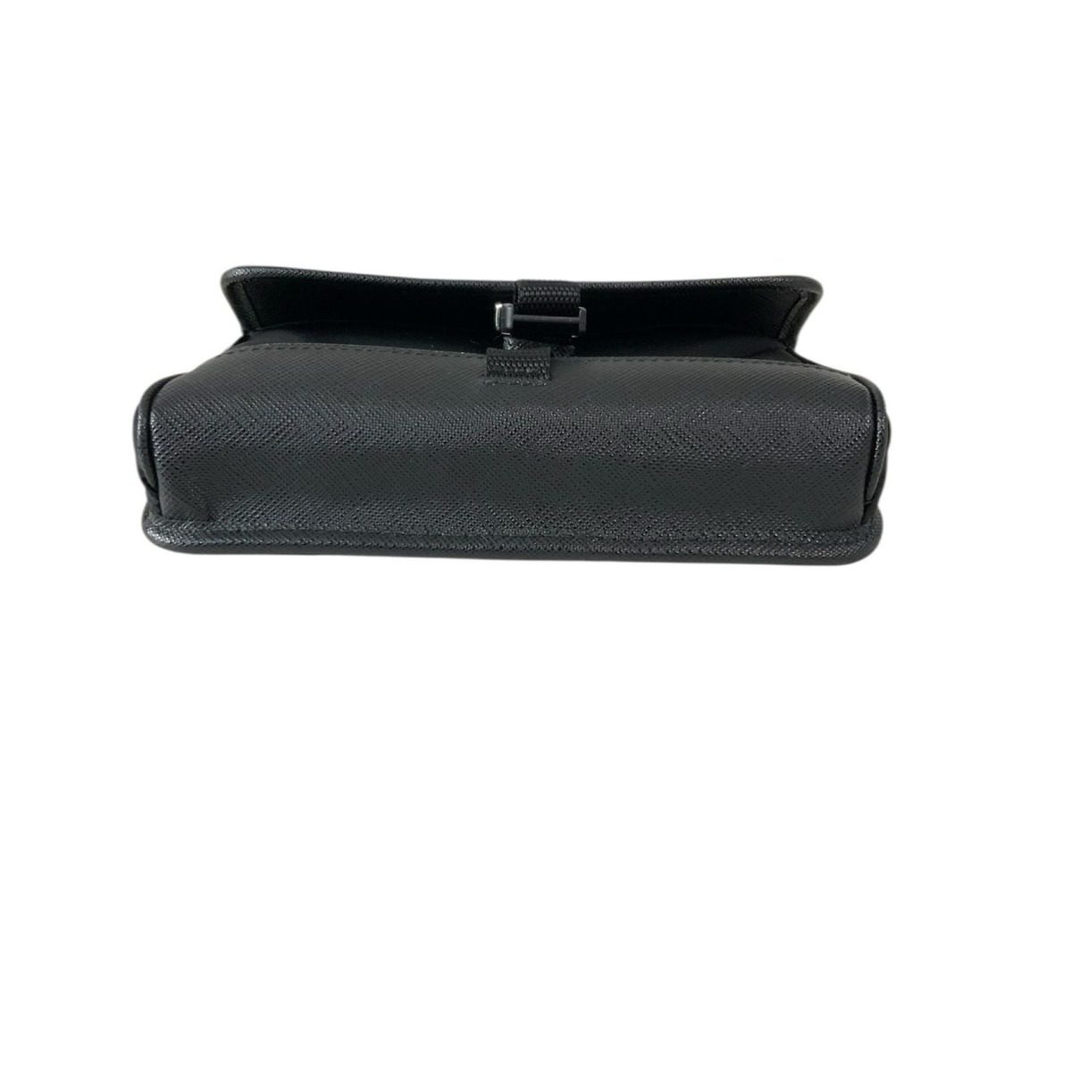 Prada Mini Shoulder Bag Nylon Saffiano Leather — view 6